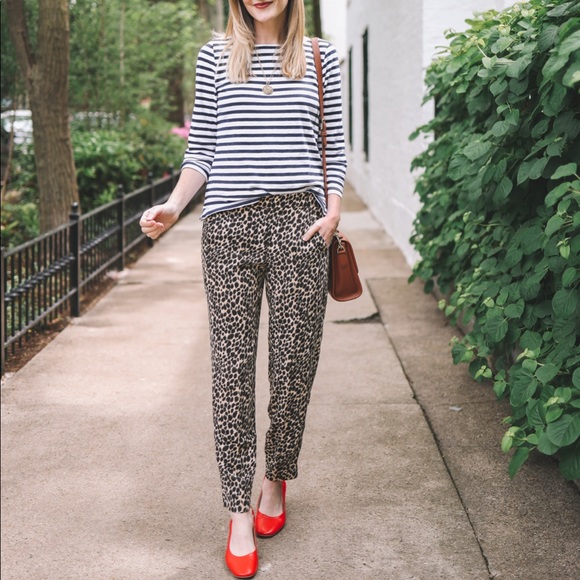 J. Crew Factory Leopard Pants - Picture 6 of 6